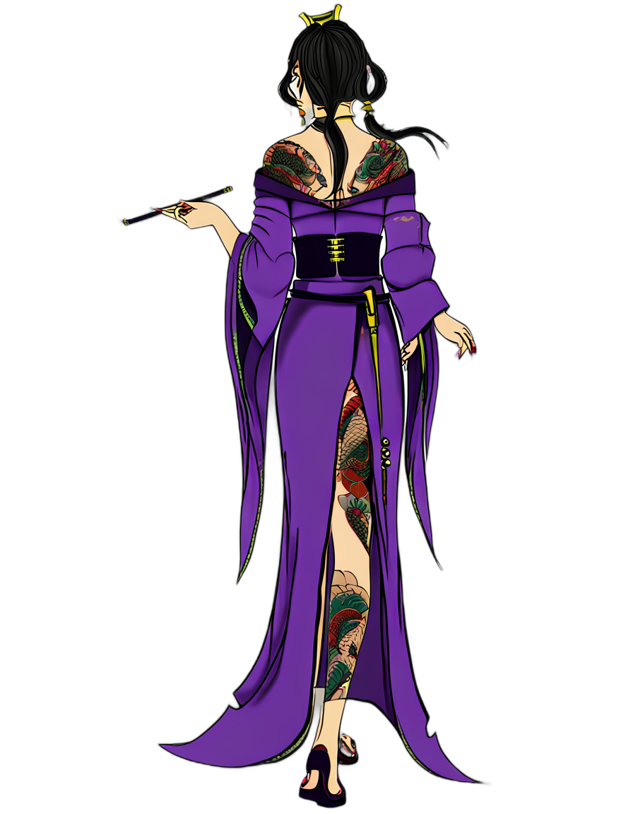 Yumi Nakamura (Yakuza Queen) back cut