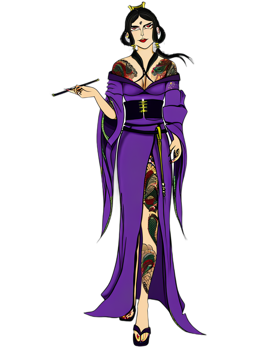 Yumi Nakamura (Yakuza Queen) side cut